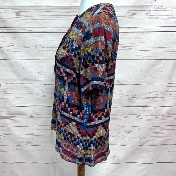 NWT Pendleton Southwestern Print Stella Blouse - Picture 7 of 10